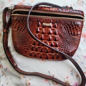 RARE NWOT Handcrafted Brahmin Pecan Melbourne Belt Bag